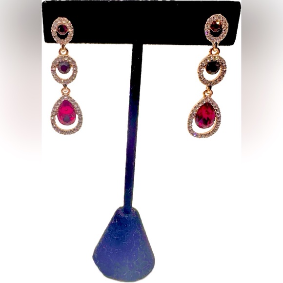 Beautiful double drop Earrings by Givenchy. NWOT, Excellent Condition - Picture 2 of 4